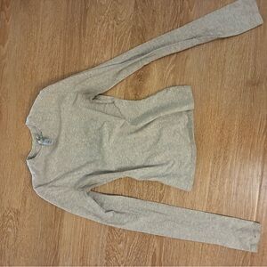 SKIMS Heather Gray Long Sleeve Tee